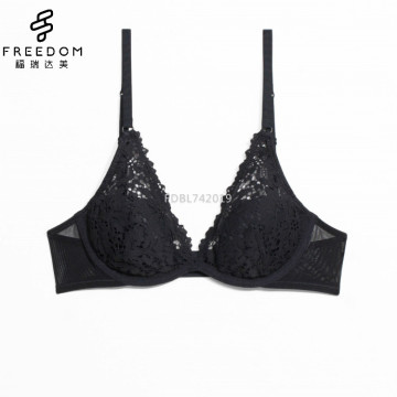 Chine or fournisseur fabricants respirant soutien-gorge en dentelle florale de haute qualité blanc dentelle florale soutien-gorge femmes embrassement bralette sexy